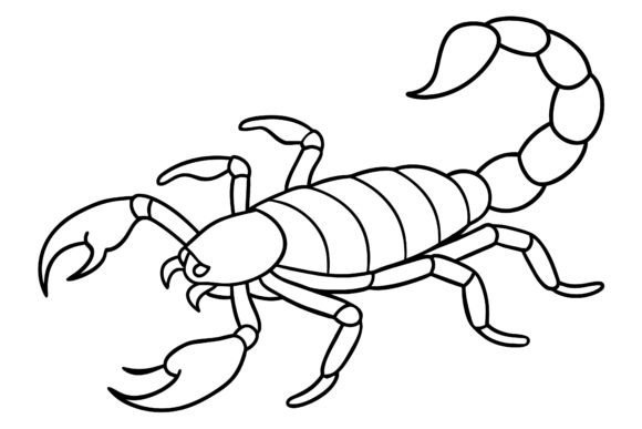 Download Scorpion Vector Coloring Page Image - Premium Resources