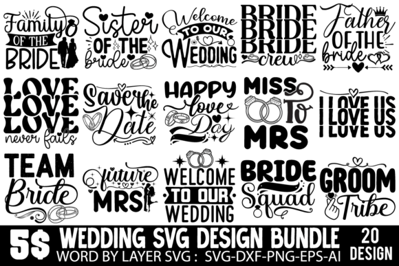 Download Wedding SVG Bundle - Wedding svg bundle Collection