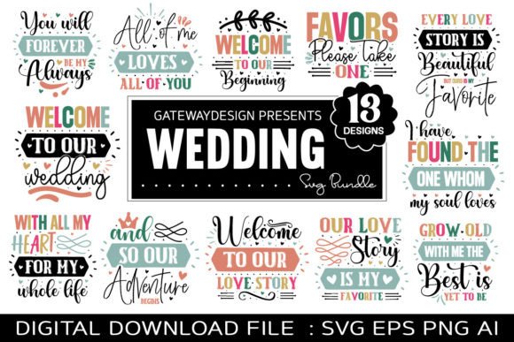 Download Wedding Svg Bundle - Wedding svg bundle Collection