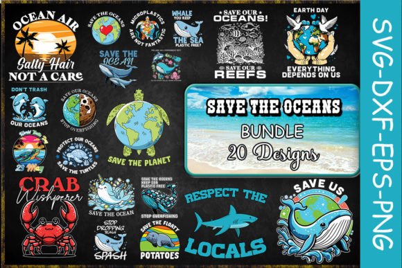 Download Save the Ocean SVG Bundle - Ocean svg bundle Collection