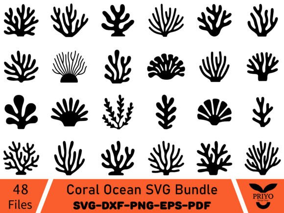 Download Coral Ocean SVG Bundle, Coral Silhouette - Ocean svg bundle Collection