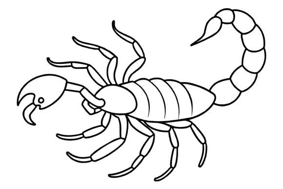 Download Scorpion Vector Coloring Page Image - Premium Resources