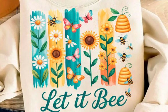 Download Let It Bee Positivity PNG Spring Summer - Spring Collection